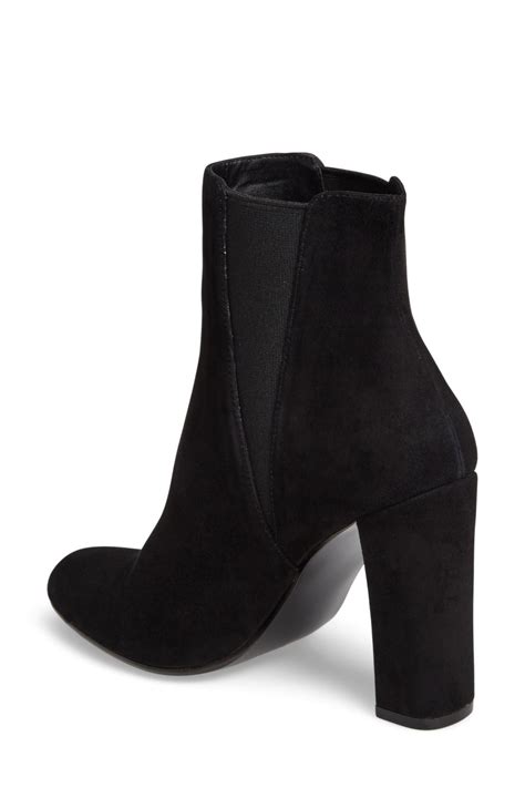 steve madden block heel bootie.